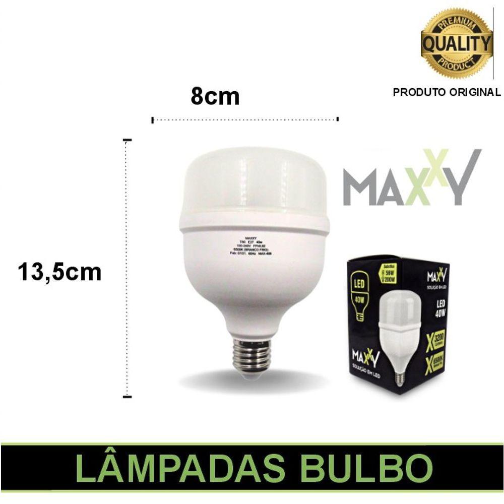 Lâmpada Led Bulbo 40w Bivolt E27 Frio 6500k Max-0406 - 2