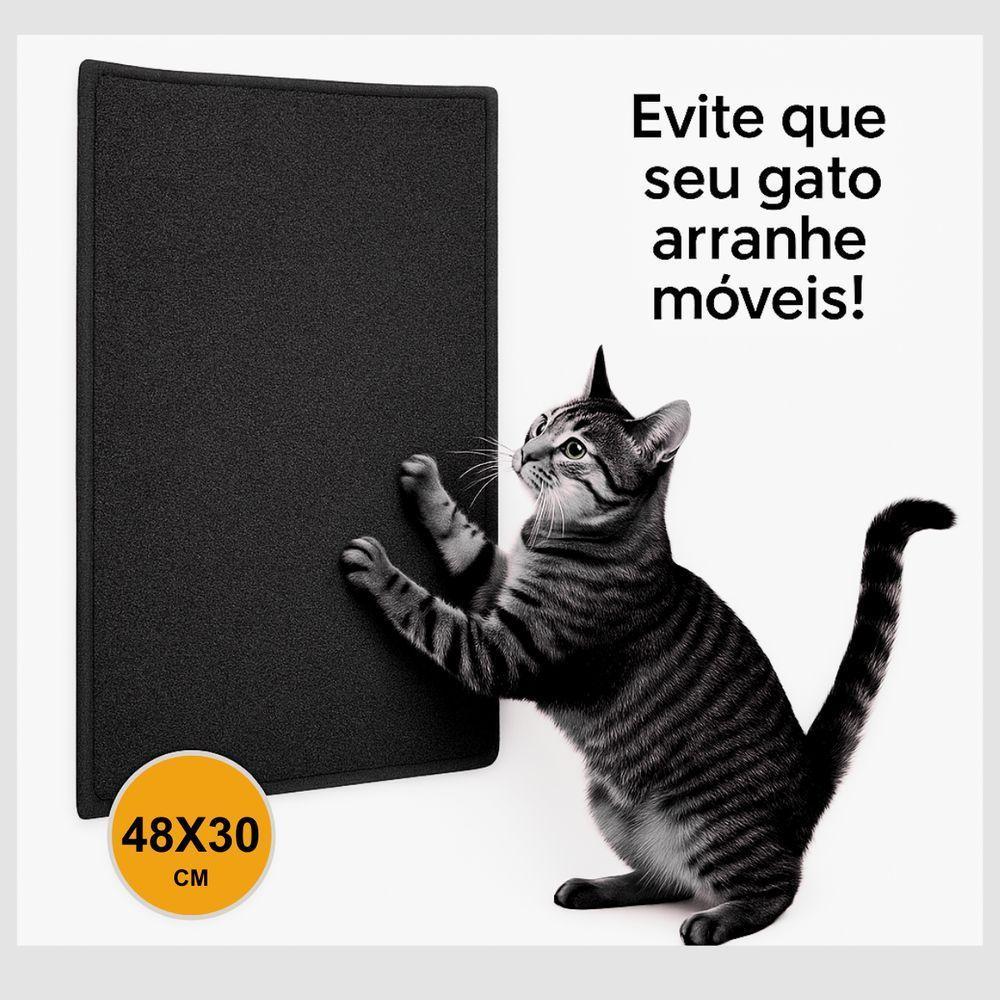 Arranhador De Gato Com Adesivo 30 X 48 Cm Grafite Geração Vet - 6