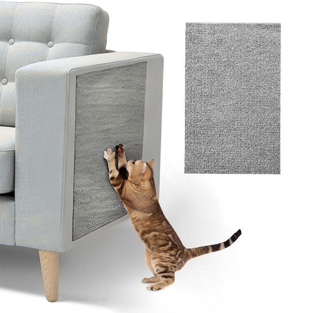 Arranhador De Gato Com Adesivo 30 X 98 Cm Cinza - Geração Vet - 10