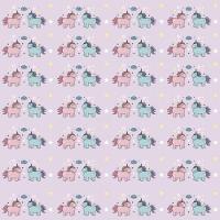 Papel De Parede Infantil Casal Unicórnio - 1