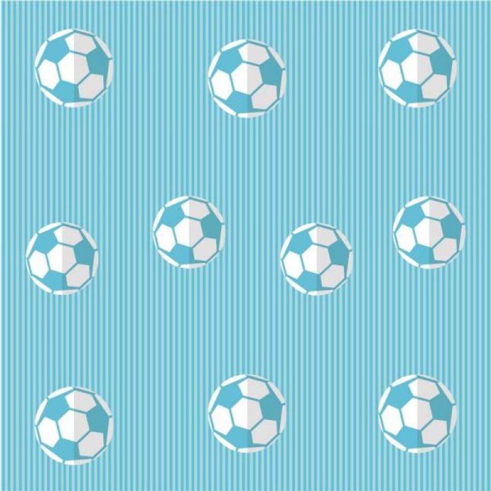 Papel De Parede Infantil Futebol Azul - 1