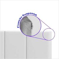 Cabeceira King Laura 1.95 Almofadada Sued Preto