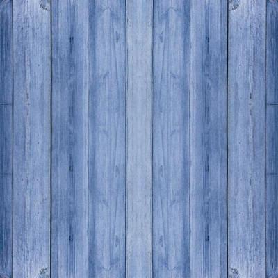 Papel De Parede Madeira Azul