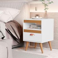 Kit Mesa Cabeceira 2 Unidades Branco Ype Branco - 3