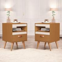 Kit Mesa Cabeceira 2 Unidades Ype Off White Ype - 1