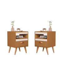 Kit Mesa Cabeceira 2 Unidades Ype Off White Ype - 2