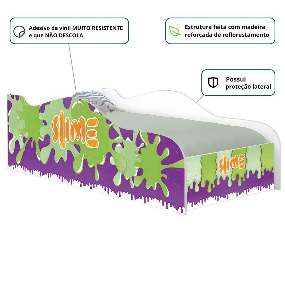 Cama Mobili Solteiro Slime Roxo - 2