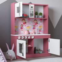 Cozinha Infantil Diana Em Mdf Branco Rosa - 6