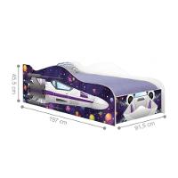 Cama Carro Nave Star Force Kids Solteiro - 3