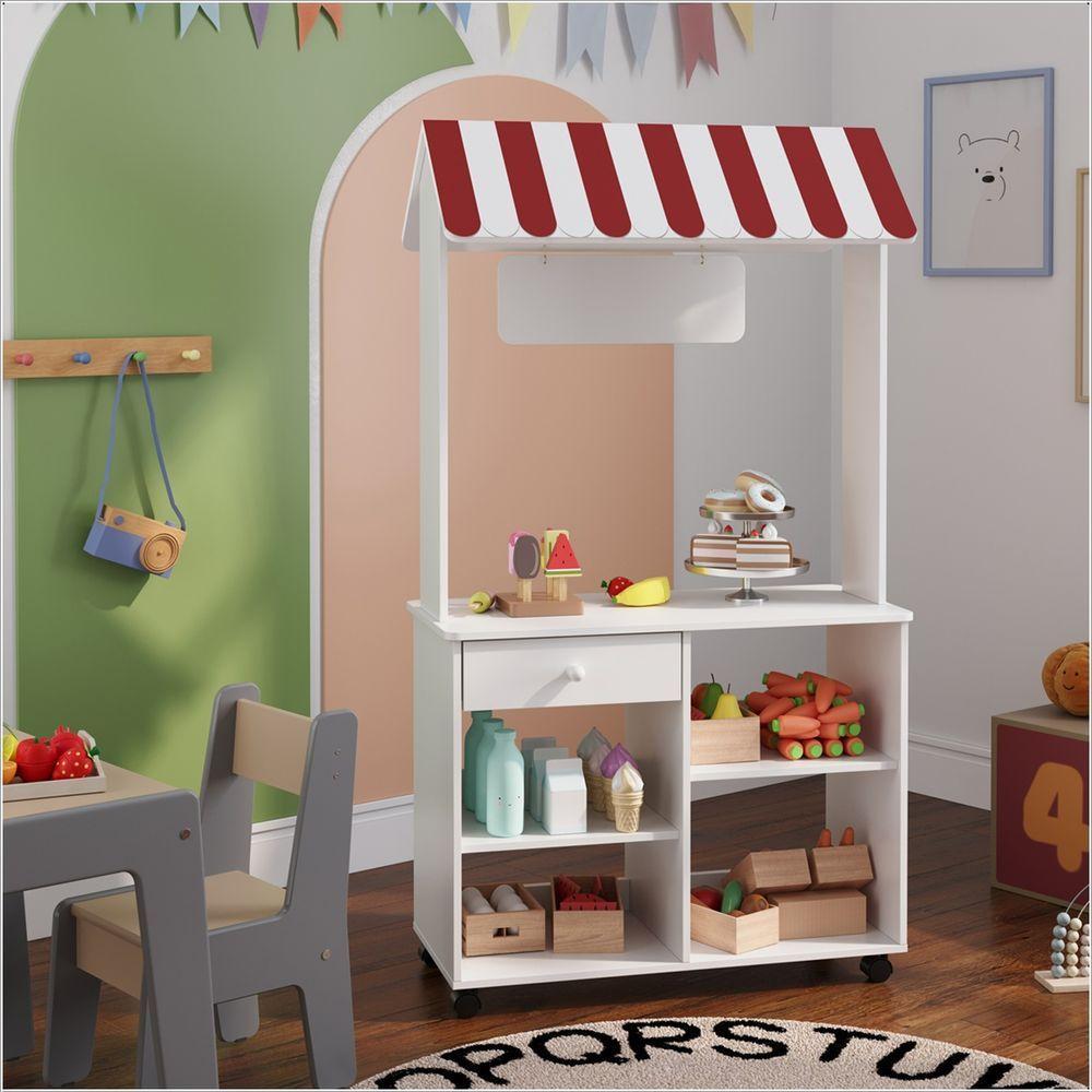 Lojinha Infantil Branco Azul Vermelho - 1