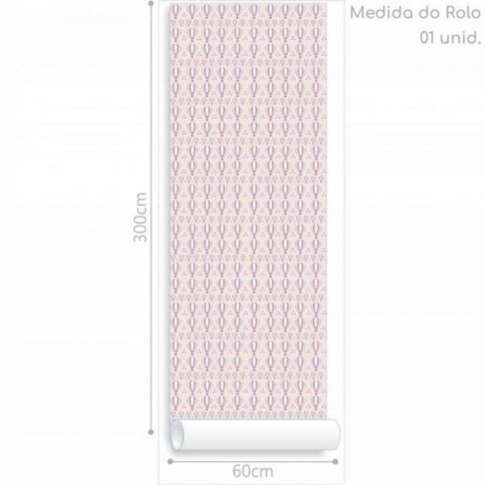 Papel De Parede Infantil Balão Rosa - 3