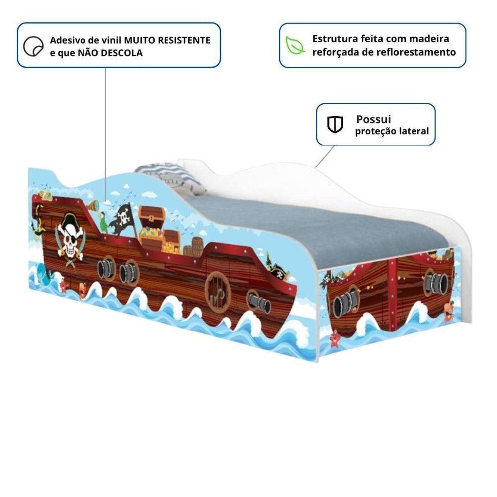 Cama Carro Barco Pirata Kids Infantil - 2