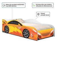 Cama Solteiro Glow Velocista Laranja - 4