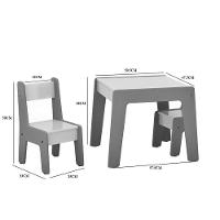 Conjunto De Mesa Infantil Com 2 Cadeiras Diana Branco Rosa - 4