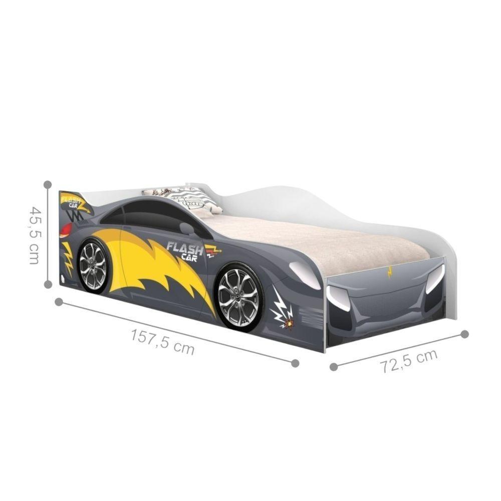 Cama Infantil Carro Velocista Chumbo - 3