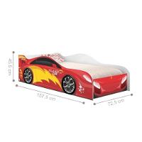 Cama Infantil Carro Velocista Vermelho - 3
