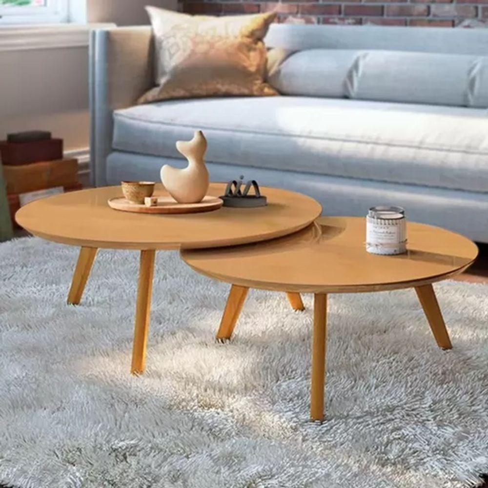 Conjunto Mesa Centro Classic Nature - 2