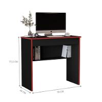 Escrivaninha Vitória 2.0 Preto Vermelho - 3