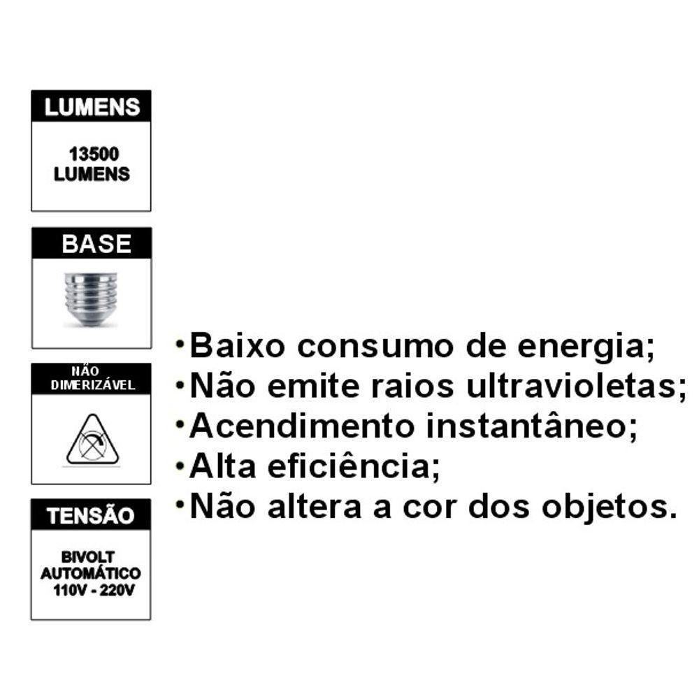 Kit Com 4 Lâmpadas Bulbo Maxxy 200w E27 6500k Max-2230 - 6