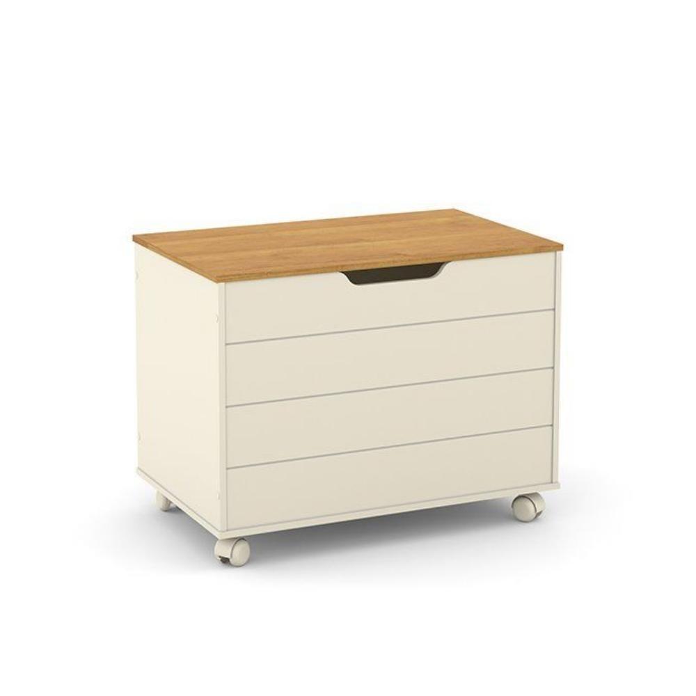 Bau Caixa De Brinquedos Toys Off White Freijo - 1