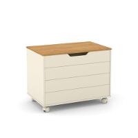 Bau Caixa De Brinquedos Toys Off White Freijo - 3