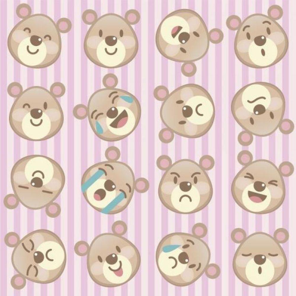 Papel De Parede Infantil Ursinho Divertido - 1