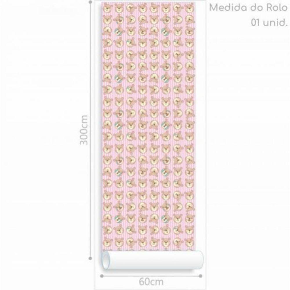 Papel De Parede Infantil Ursinho Divertido - 3