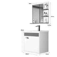 Conj Para Banheiro Hercules Preto Ripado - 3