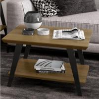 Mesa Centro Davi Com Pés Madeira Freijó Preto - 1