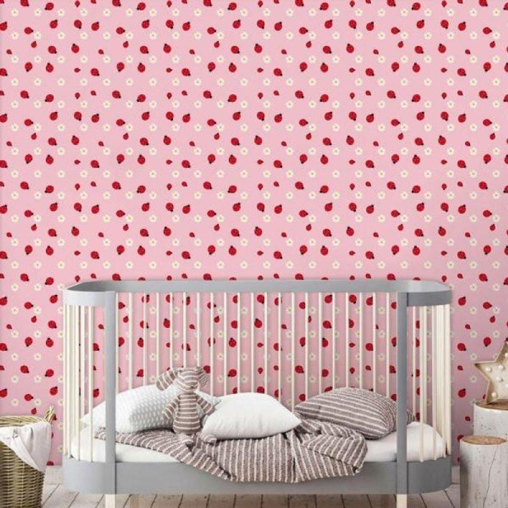 Papel De Parede Infantil Joaninha - 2