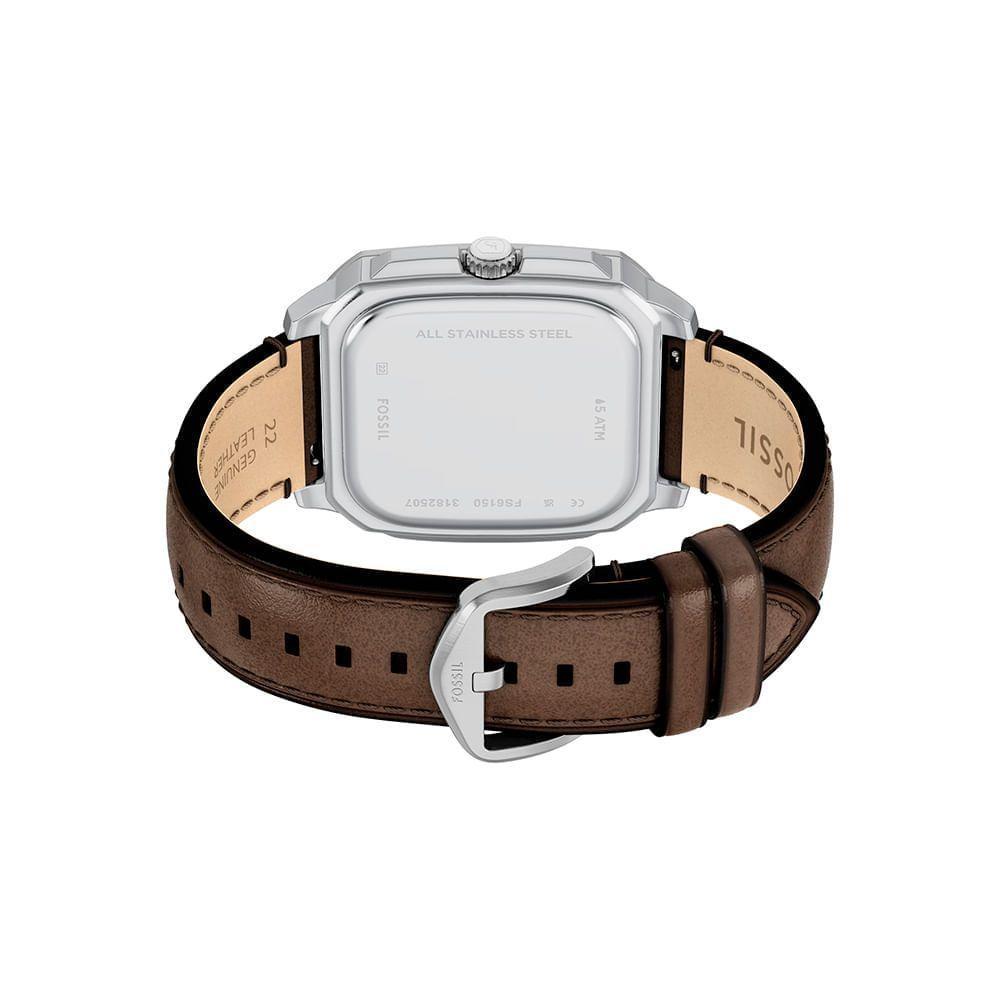 Relógio Fossil Masculino Crosby Prata - Fs6150/0vn - 6