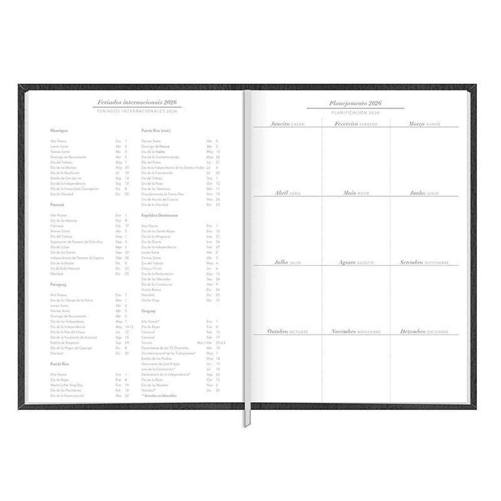 Agenda Executiva 2026 168 Folhas Preto - Kit - 2