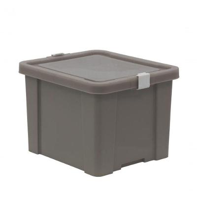 Caixa Organizadora Tramontina Camurça Em Polipropileno Office 30 Litros