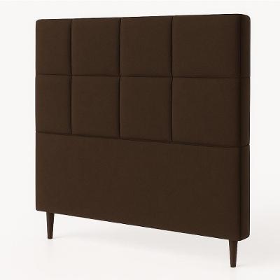 Cabeceira Cama Box Casal Queen Size 160cm Elena Estofada Cor Marrom
