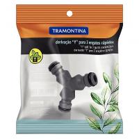 Derivação Y 3 Engates Rápidos Tramontina Para Mangueiras 1-2" 5-8" 3-4" - 2