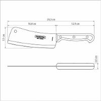 Cutelo Tramontina Ultracorte 6" Em Aço Inox Preto - 2