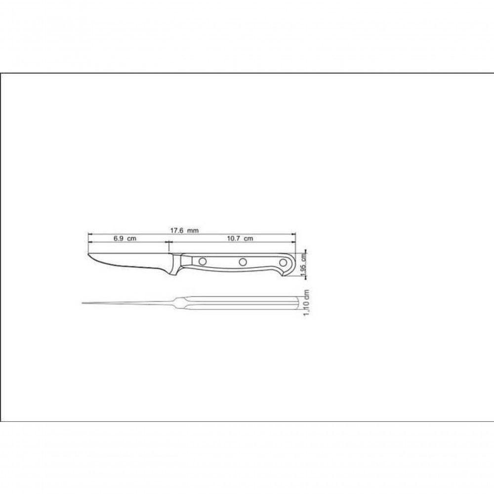 Faca Para Legumes E Frutas Tramontina Century Com Lâmina Em Aço Inox E Cabo Em Policarbonato E Fibra De Vidro 3" - 4