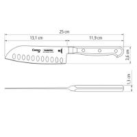 Faca Santoku Tramontina Century Com Lâmina Em Aço Inox E Cabo Em Policarbonato Preto E Fibra De Vidro 5" - 3