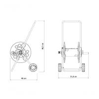 Enrolador De Mangueira Com Rodinhas Tramontina