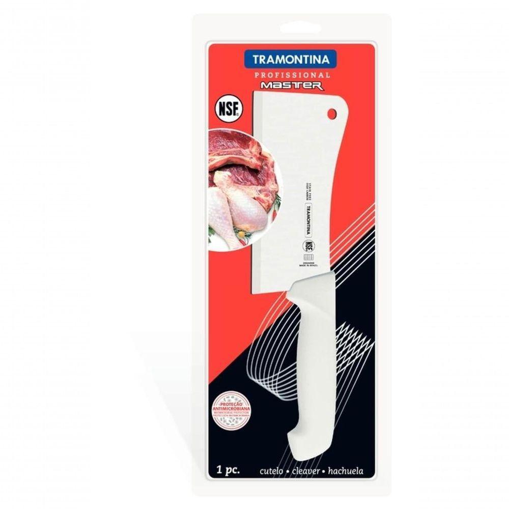 Cutelo Tramontina Profissional Com Lâmina Em Aço Inox E Cabo De Polipropileno Branco 6" - 1