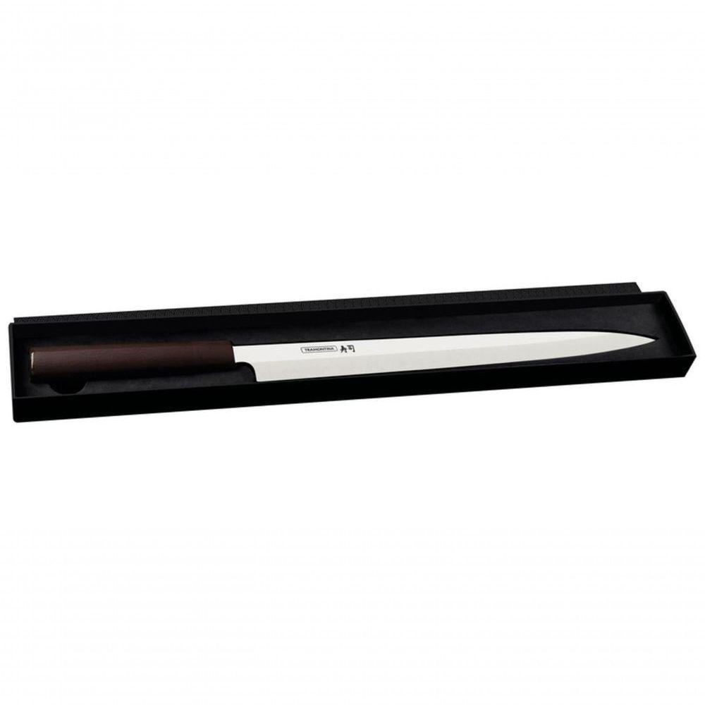 Faca Yanagiba Tramontina Sushi Silver Com Lâmina Em Inox E Cabo De Nylon 13" - 3
