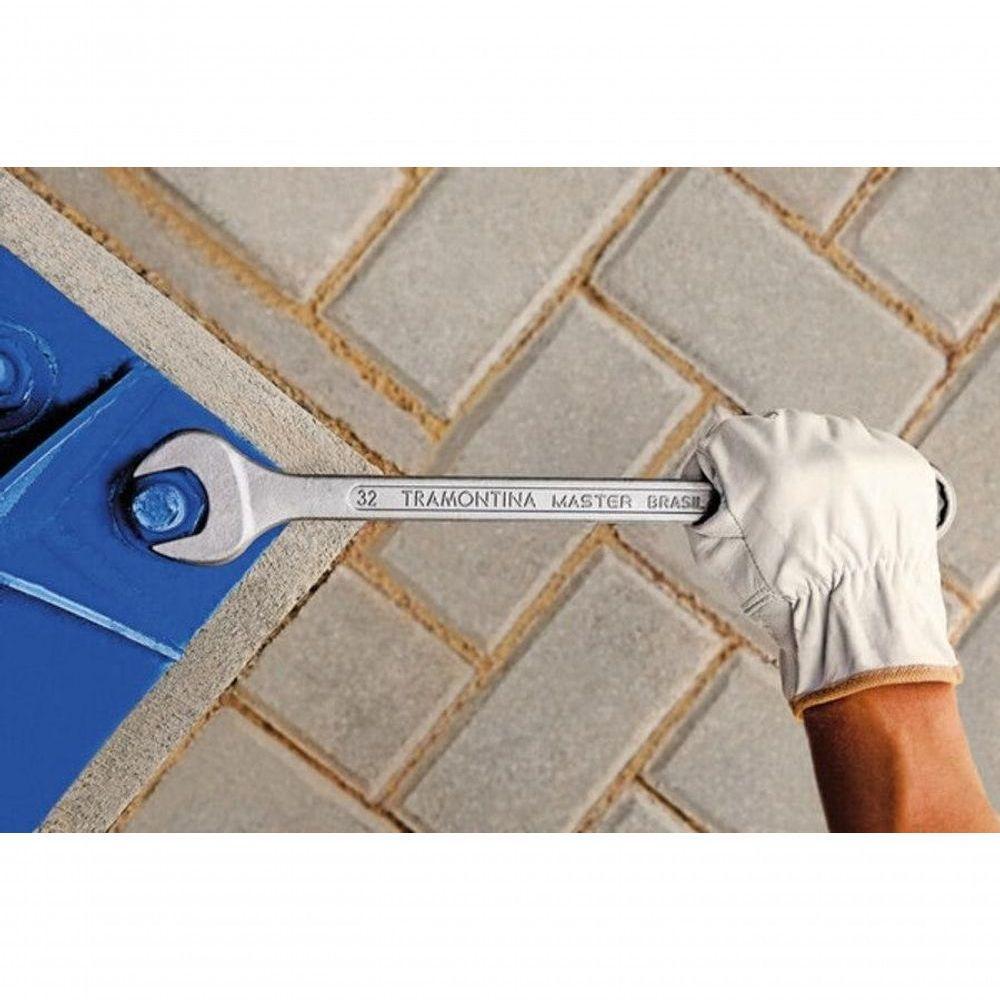 Chave Combinada Tramontina Master 7-16" Com Pescoço Corpo Forjado Em Aço Especial Cromado - 2