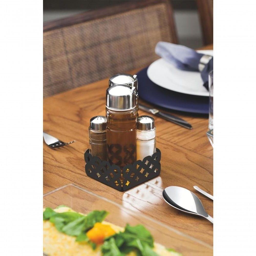 Paliteiro Em Aço Inox E Vidro Com Tampa Utility - 2