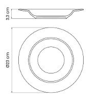 Prato Fundo Tramontina Oliva Em Porcelana 23cm - 4
