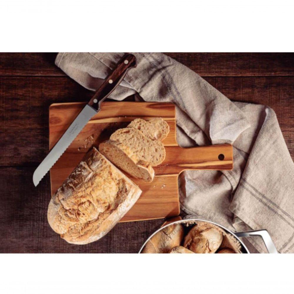 Faca Para Pão Tramontina Polywood 7" Aço Inox Castanho - 2