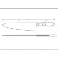 Faca Para Carne Tramontina Aço Inox Cabo Polywood Castanho 10" - 3