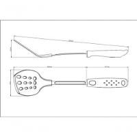 Espátula Tramontina Utilitá Em Nylon Cabo Preto - 2