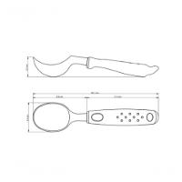 Concha Para Sorvete Tramontina Utilitá Zamak Cromado Preto - 4