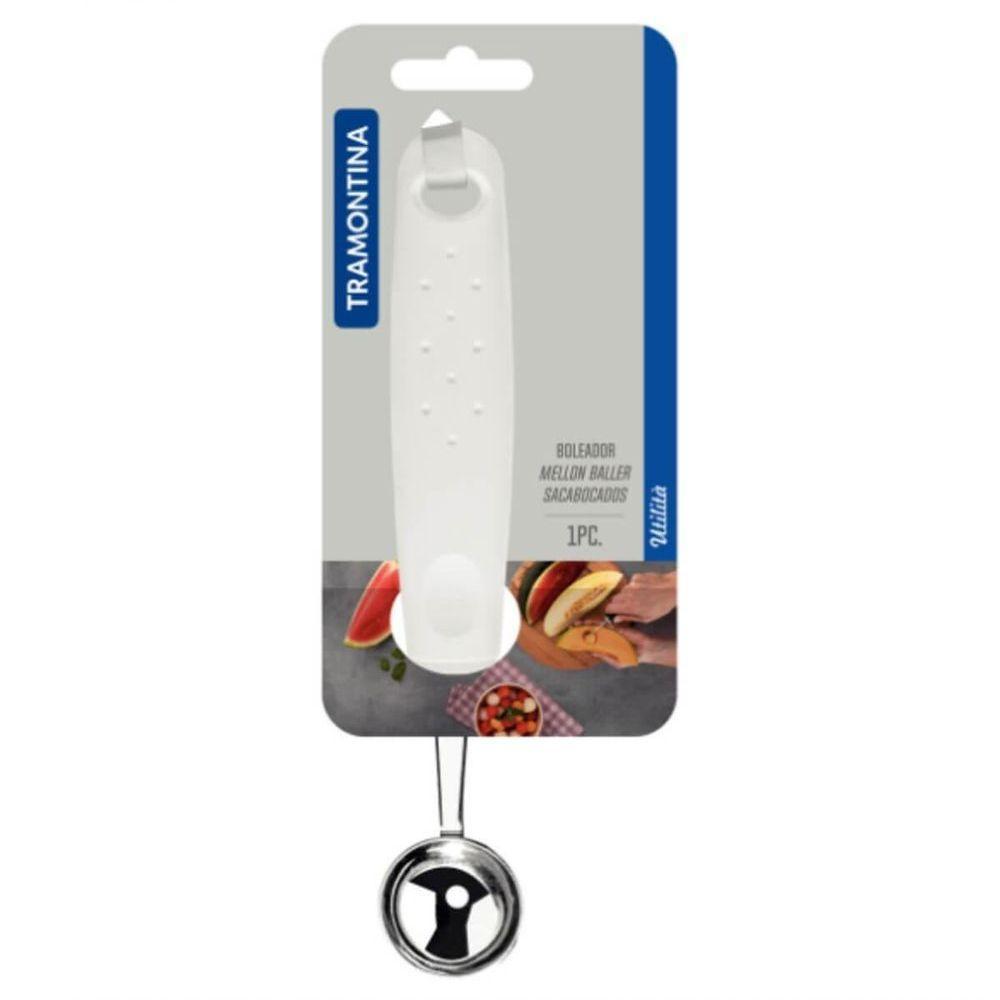 Boleador Tramontina Utilitá 2,9cm Em Aço Inox Branco - 3