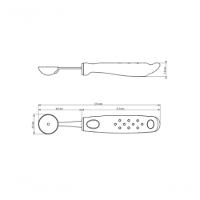 Boleador Tramontina Utilitá 2,9cm Em Aço Inox Branco - 4